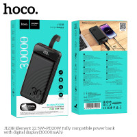Hoco J123B 30000mah LED Display High quality powerbank with PD 22.5W QC and LED Lamp