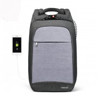 15.6" Anti-theft USB Backpacks with high carbon steel rope